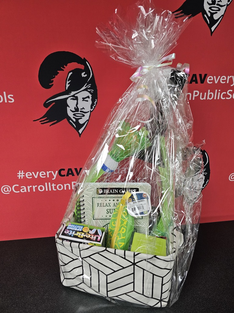 photo of family game raffle prize basket