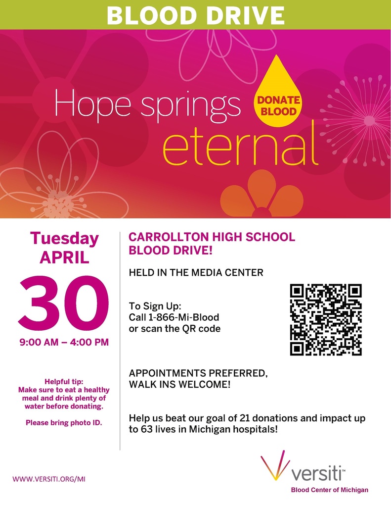 Pink and green flier that says “Hope Springs Eternal”