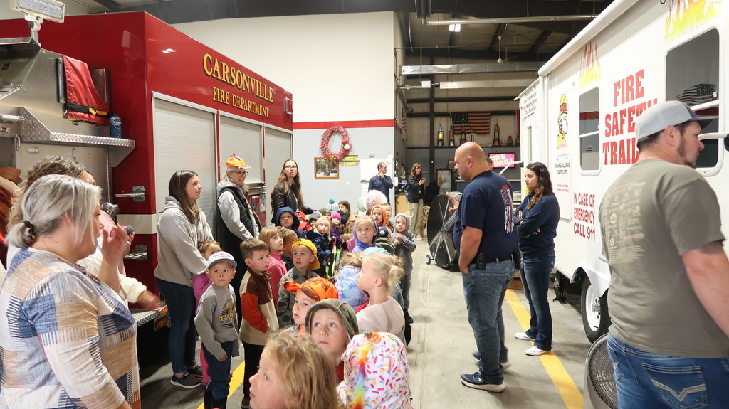 PreSchool and Kindergarten Tigers  at the Fire Hall