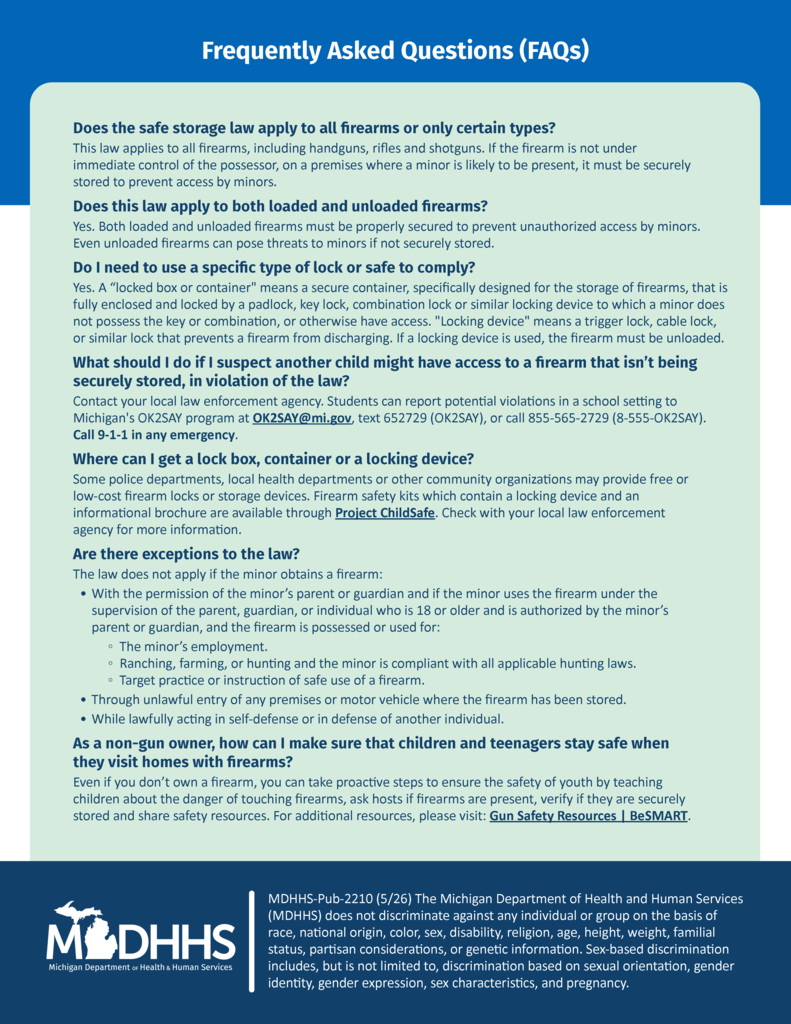 Secure Storage Law in Michigan - Page 2