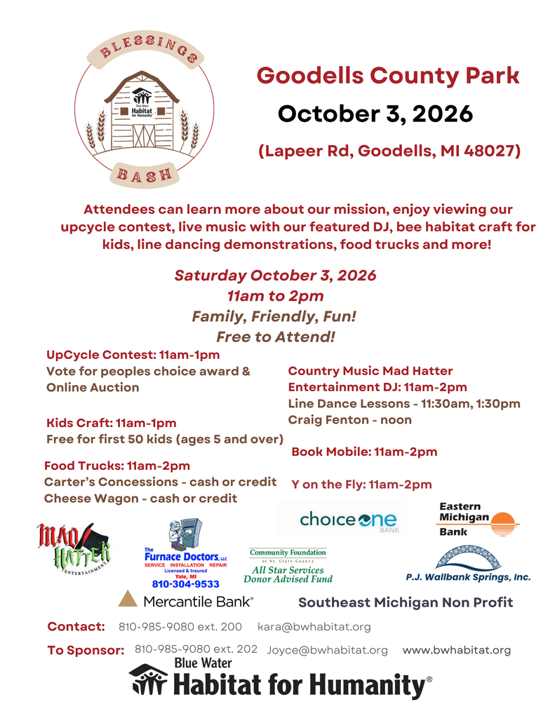 Blessings Bash October 3rd