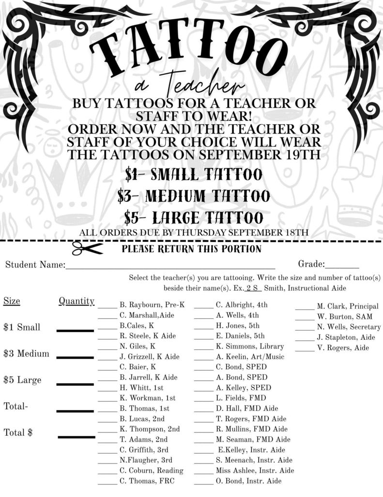 Tattoo a Teacher