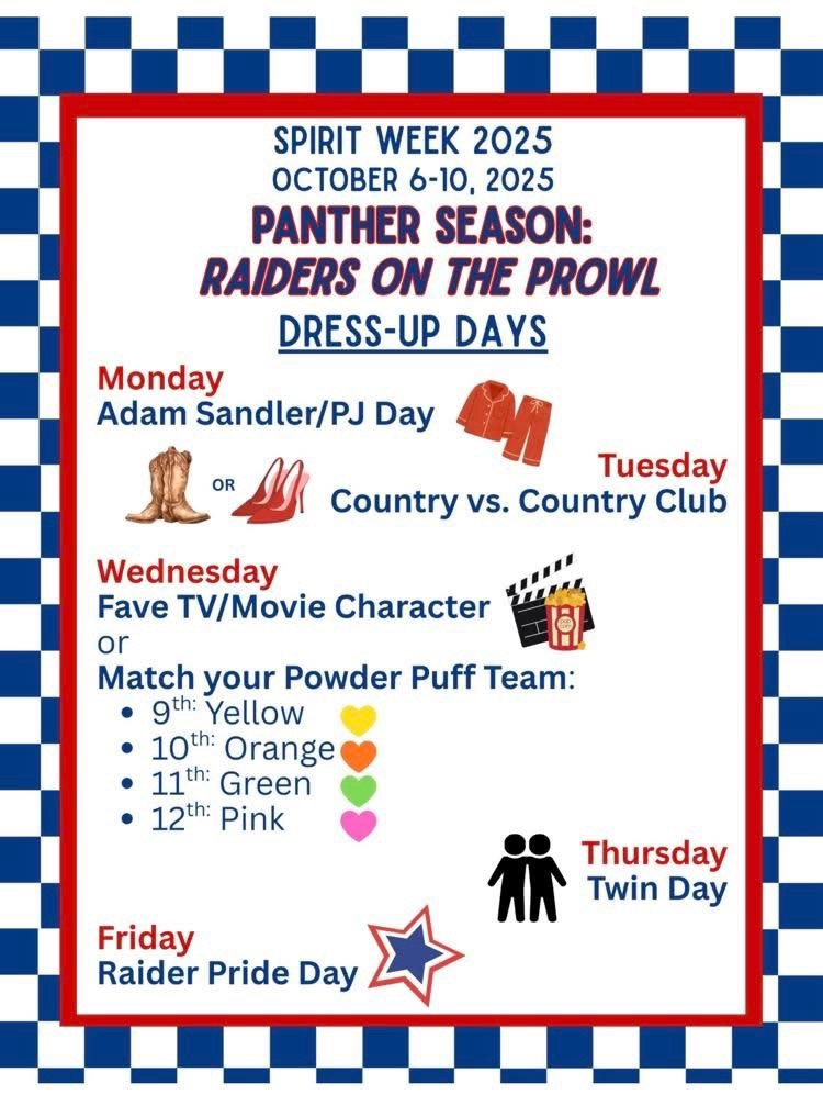 spirit week flyer