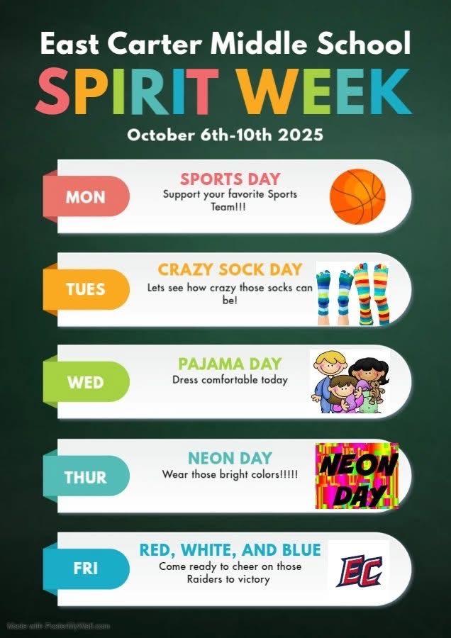 spirit week flyer