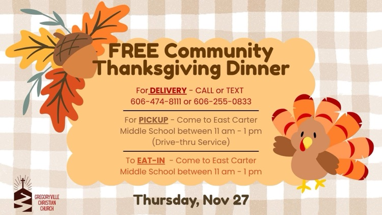 Thanksgiving dinner flyer