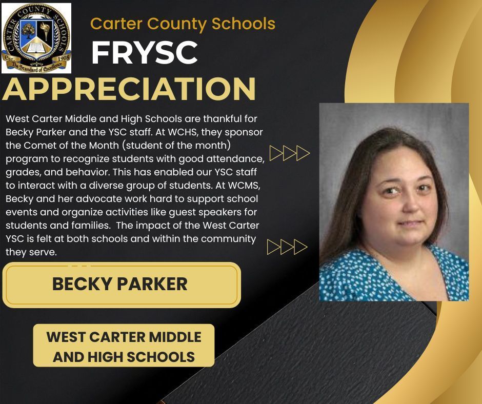 Becky Parker, WCMS and WCHS