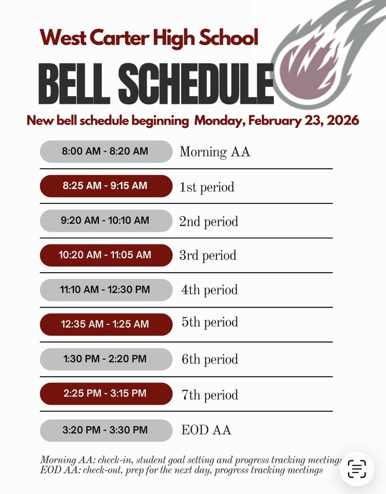 bell schedule 