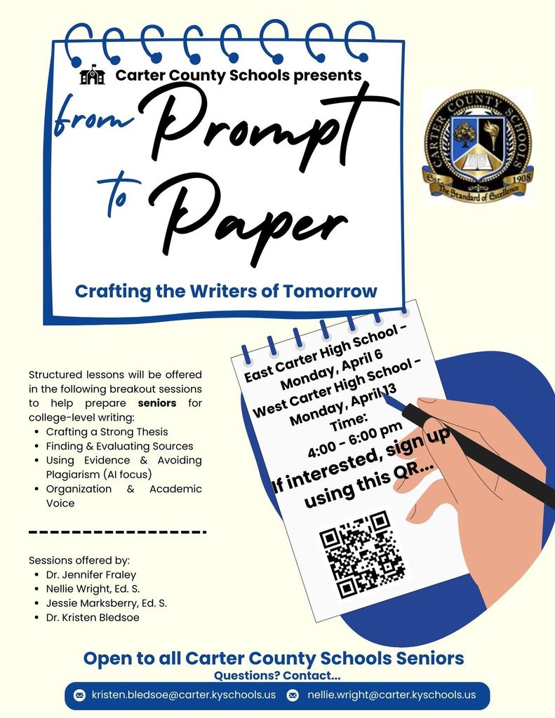 Prompt to Paper Writing Session Flyer