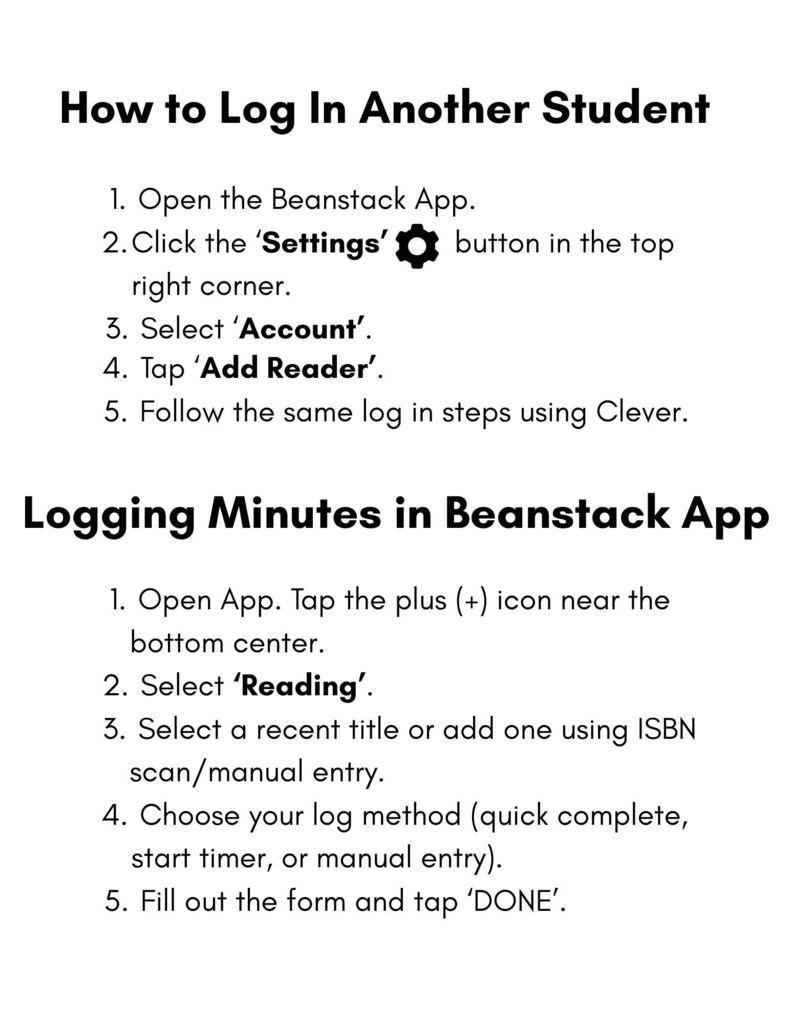 Beanstack How To