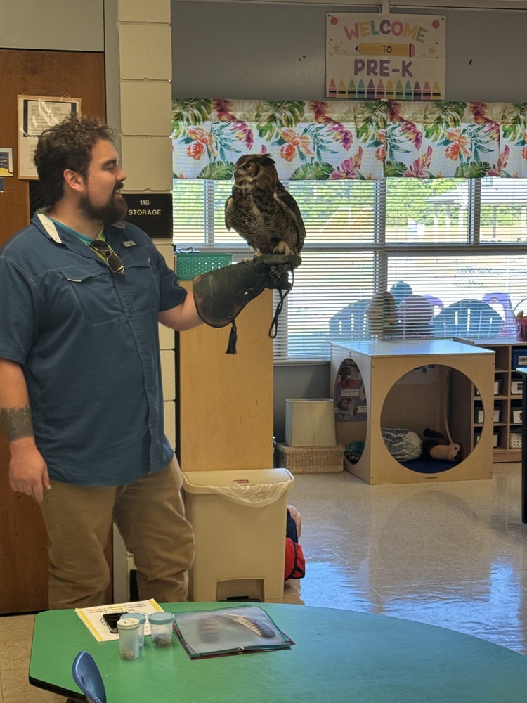 Liam with Archy the Owl
