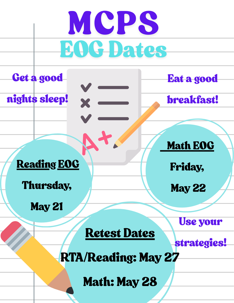 EOG dates