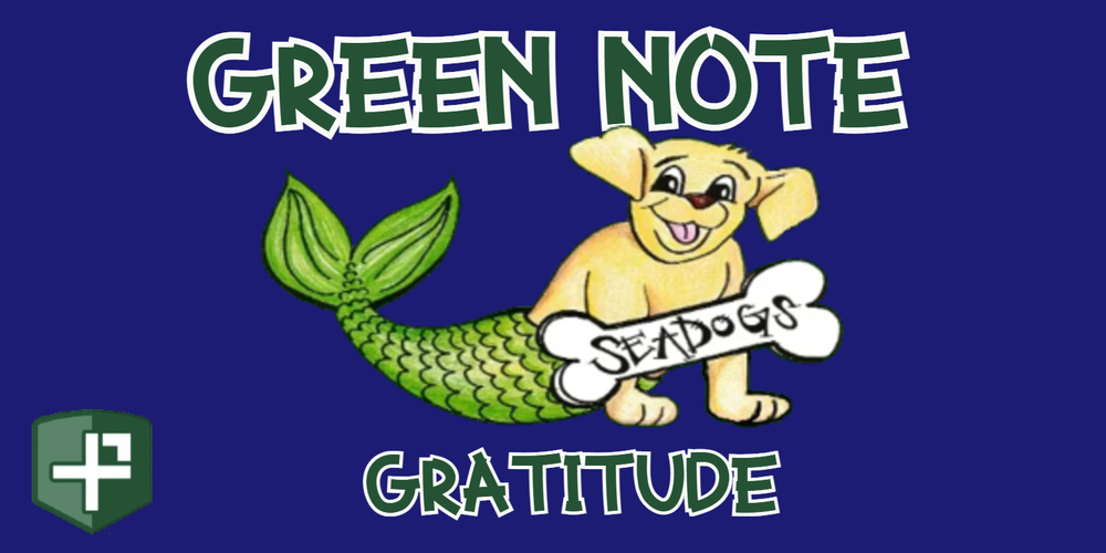 Green Note Seadog Gratitude