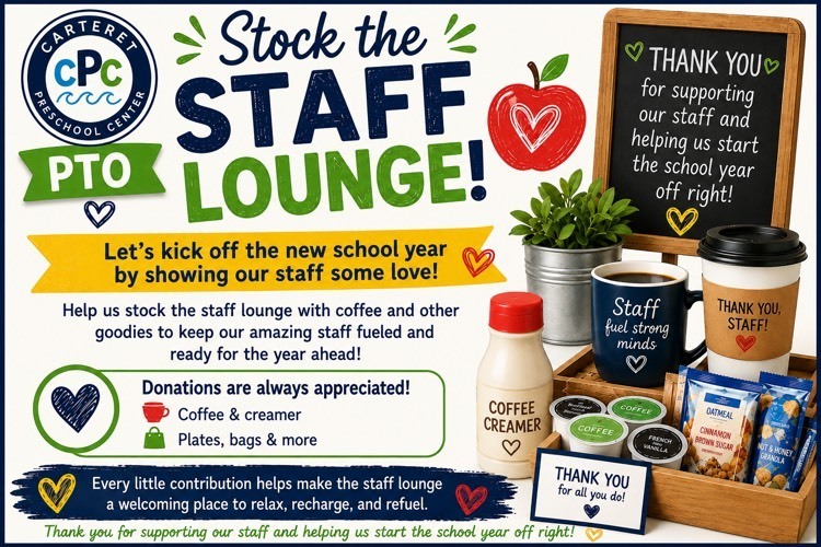 flyer encouraging donations to stock the lounge