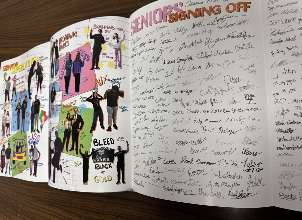 foldout yearbook page