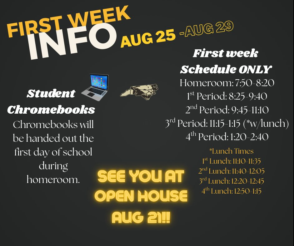 First Week Info