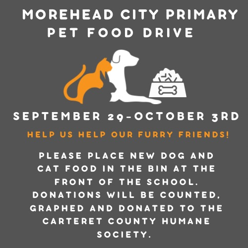 pet food drive flier