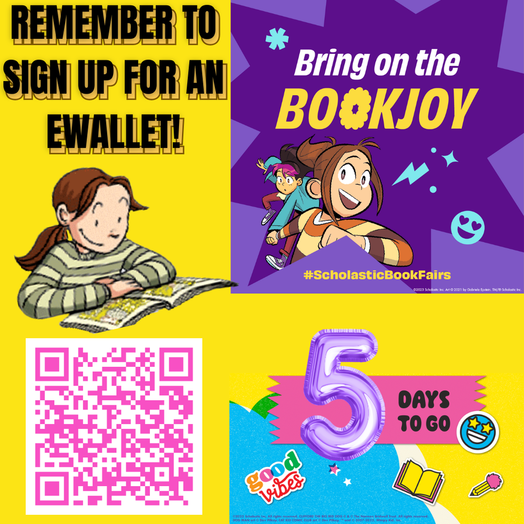 ewallet reminder for scholastic book fair