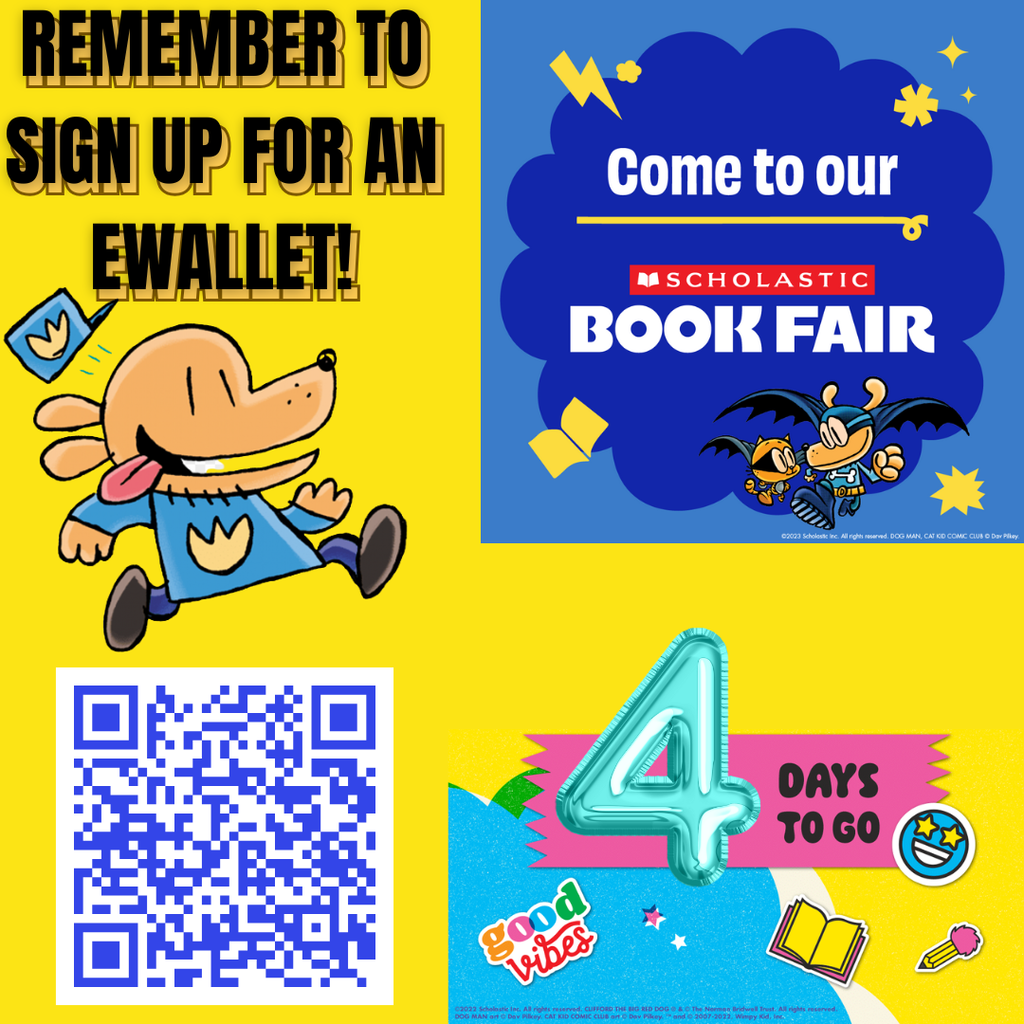 ewallet book fair reminder only four days until book fair