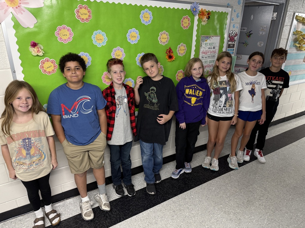 Photos of students and staff of MCES dressed in music attire supporting their favorite bands and musicians for Red Ribbon Week's Music Day