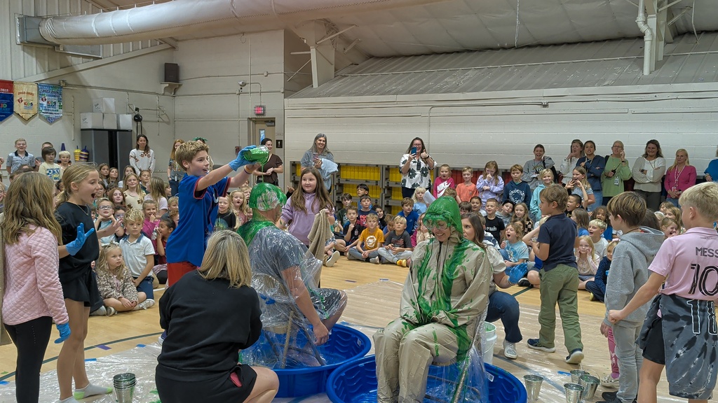 Mr. McAllister getting slimed!