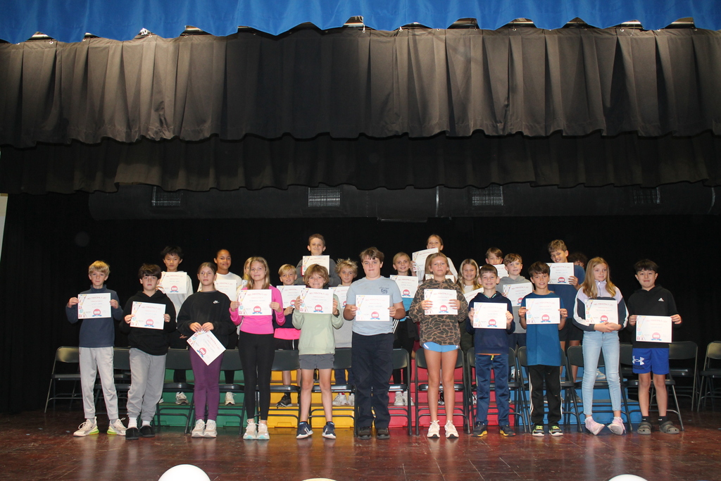 1st Quarter Awards- 5th Grade Principal's List