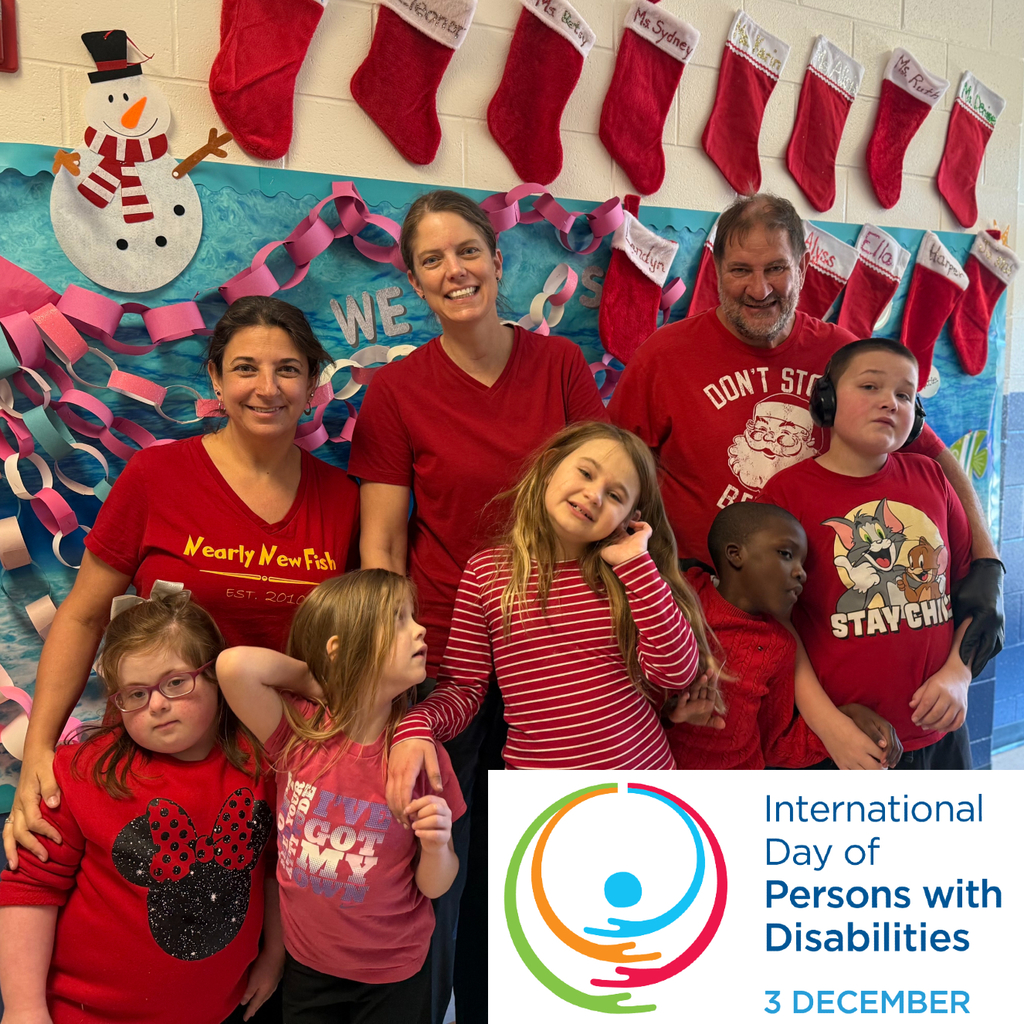 Mr. Keith's class is 100% wearing red for International Day of Persons with Disabilities