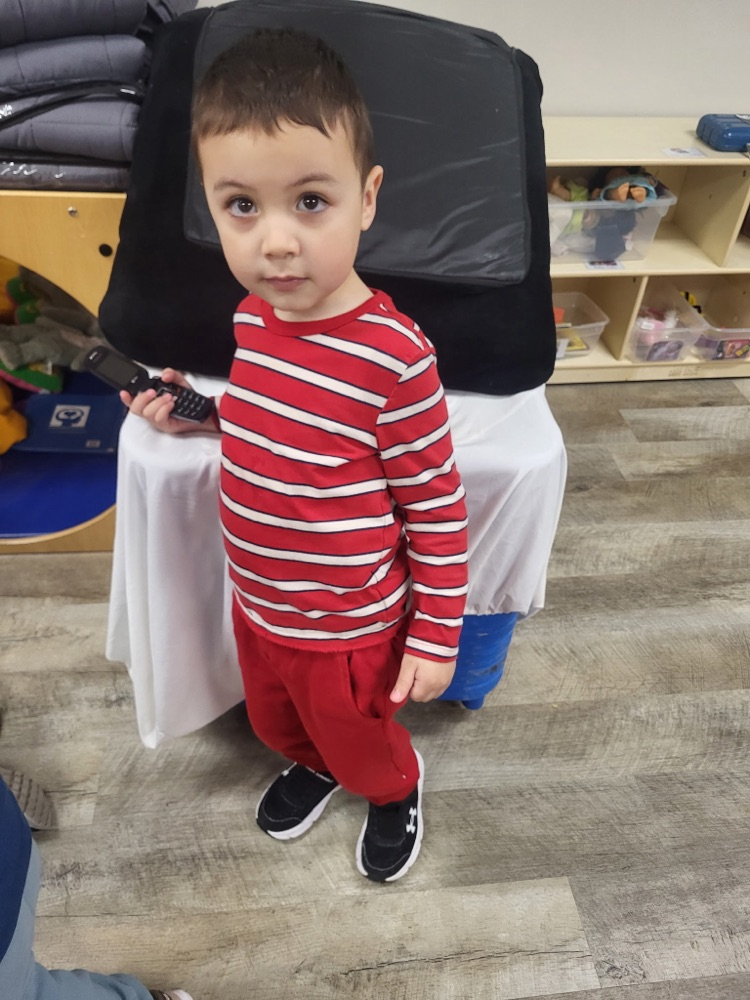 student in red and white 