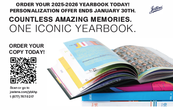 Yearbook personalization deals end January 30th. Order your yearbook today at jostens.com/ybkhp