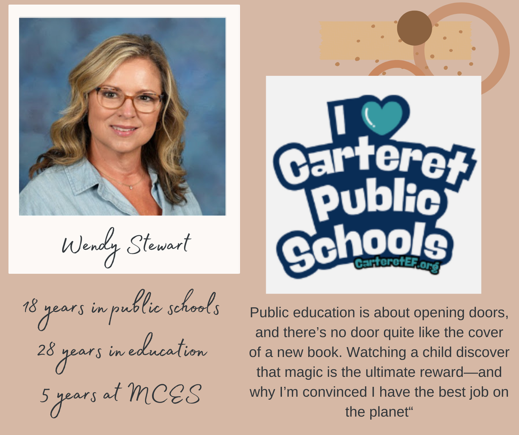 Infographic celebrating Mrs. Wendy Steward  and her 28 years in education!