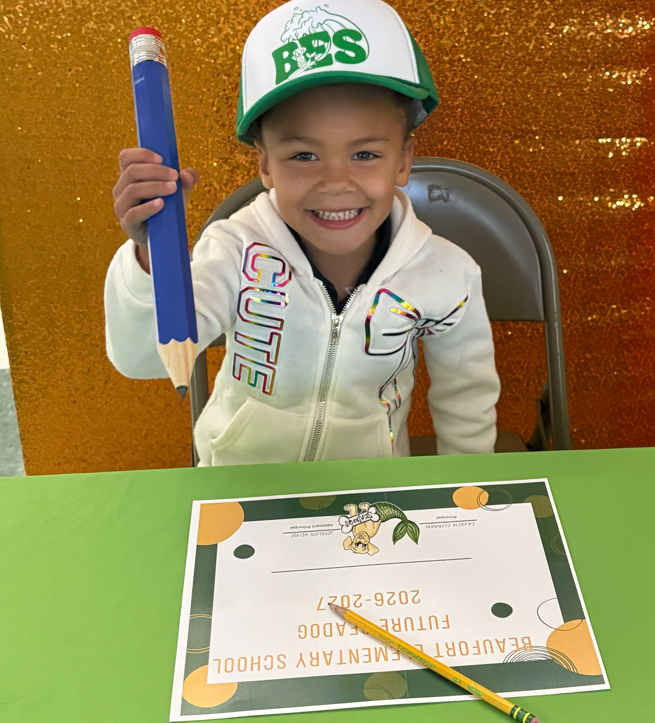 BES signing day for kindergarten