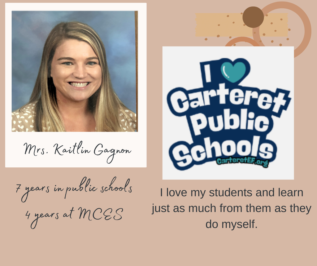 Infographic celebrating Mrs. Kaitlin Gagnon and her 7 year in public education!