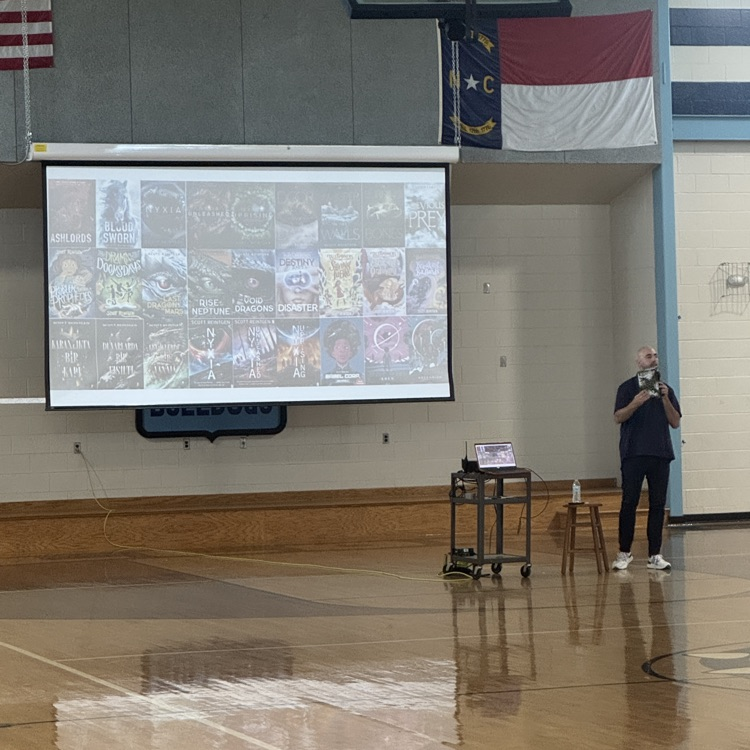 Author visits middle school