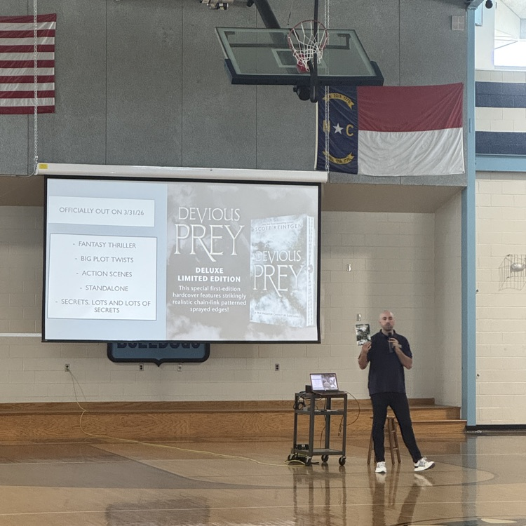 Author visits middle school