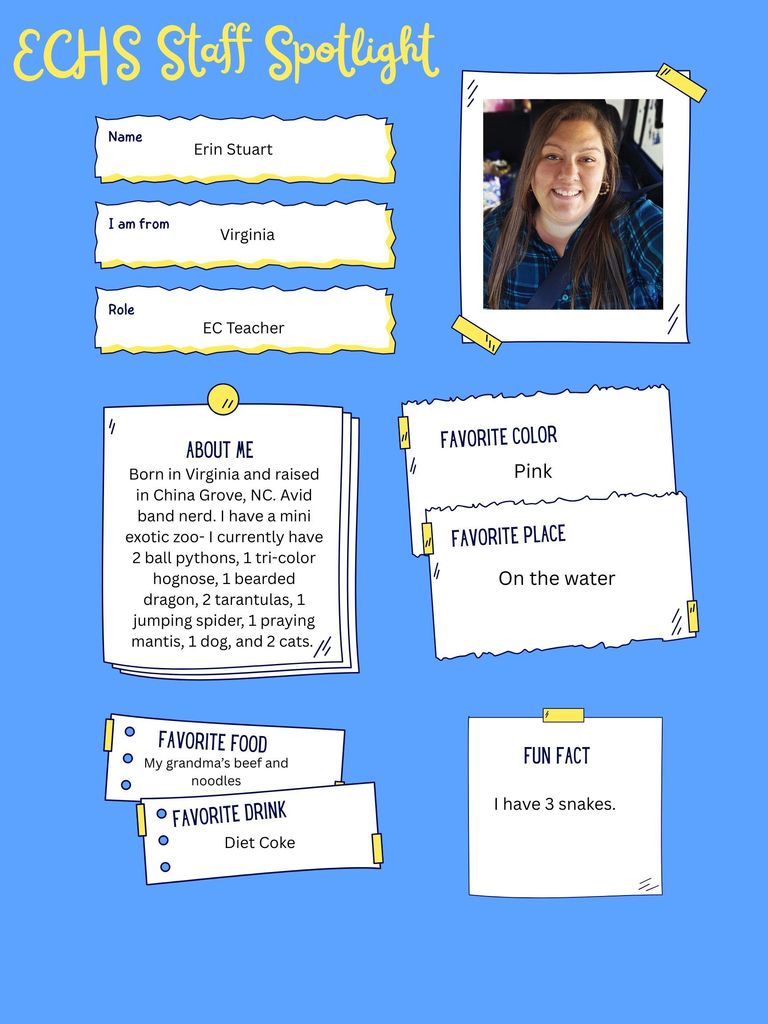 Staff spotlight on Erin Stuart. 