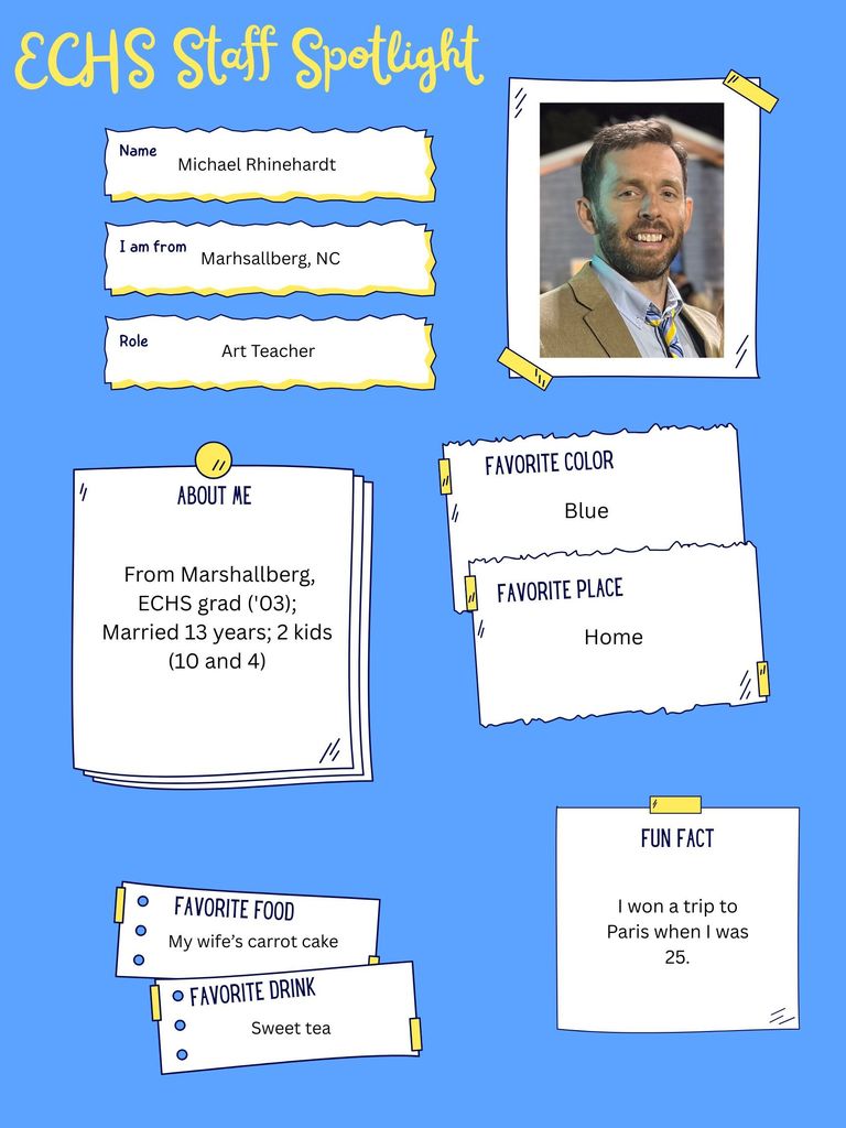 Staff Spotlight on Michael Rhinehardt.