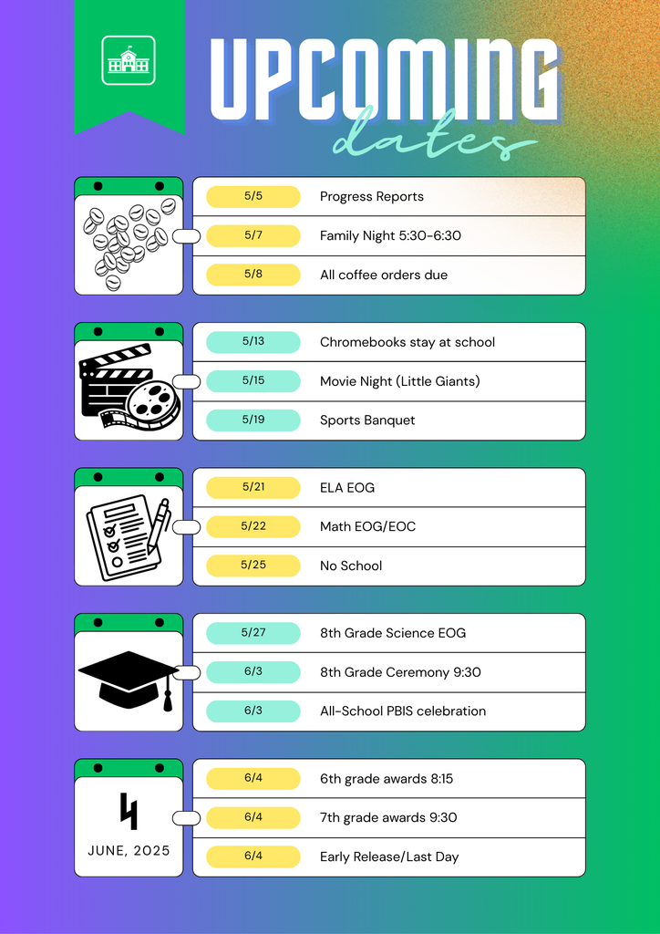 End of year dates
