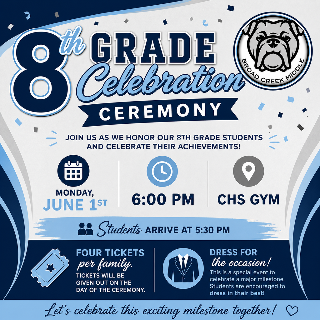 8th grade ceremony june 1