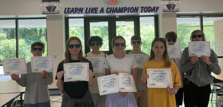  regional winners of the North Carolina Department of Environmental Quality AQ-IQ competition
