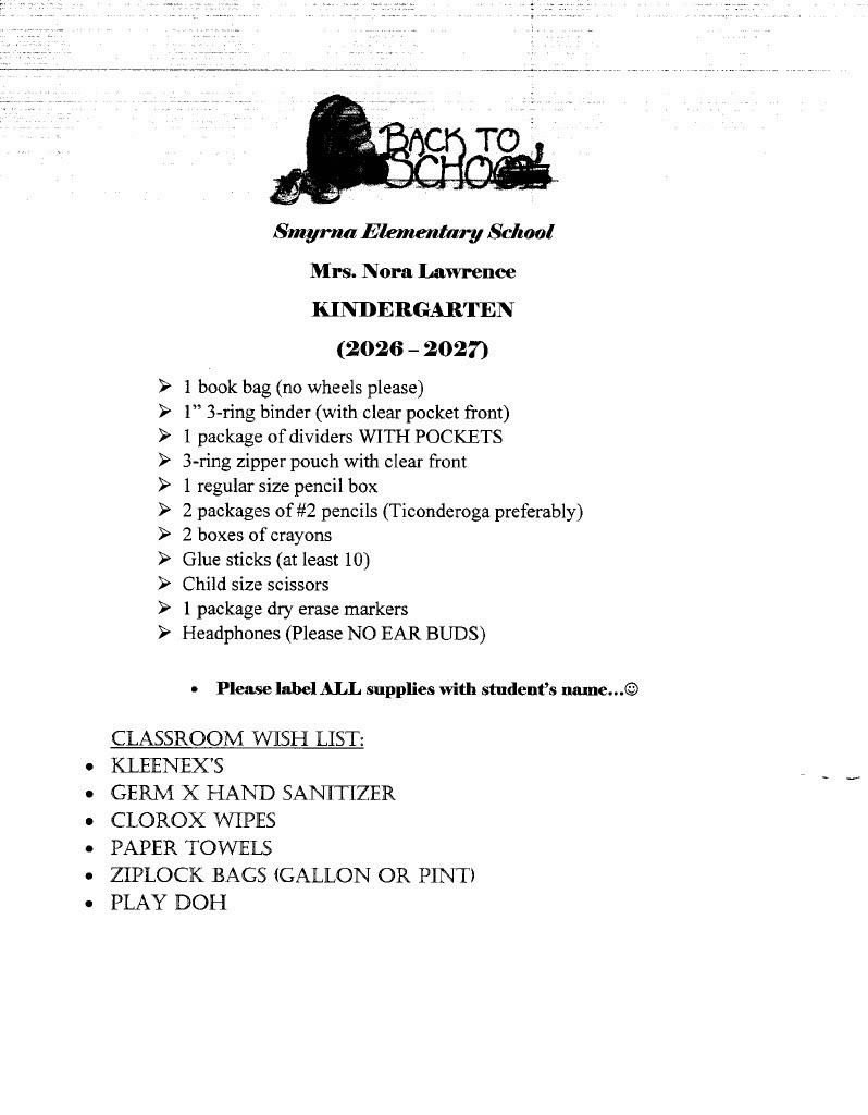K Supply LIst
