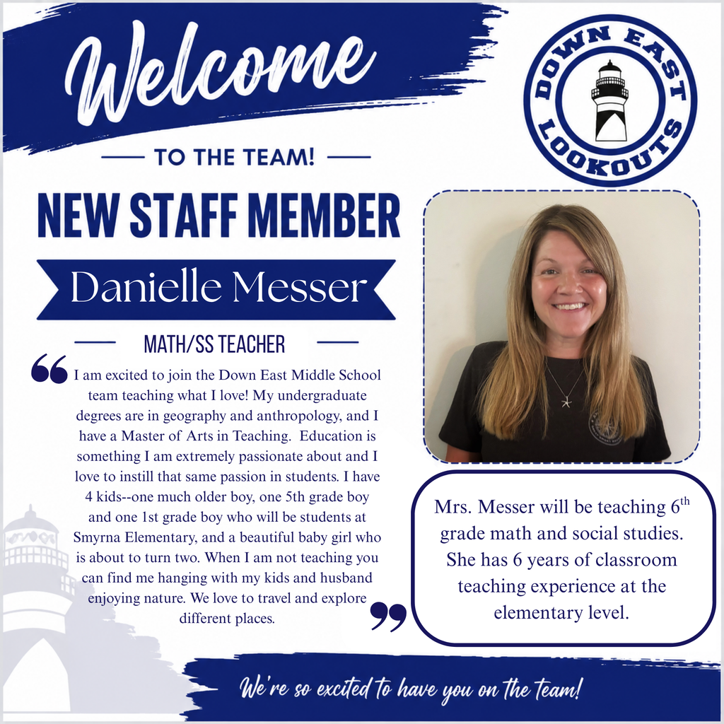 Welcome Mrs. Messer