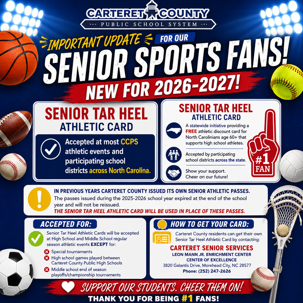 Tarheel Senior Card Available