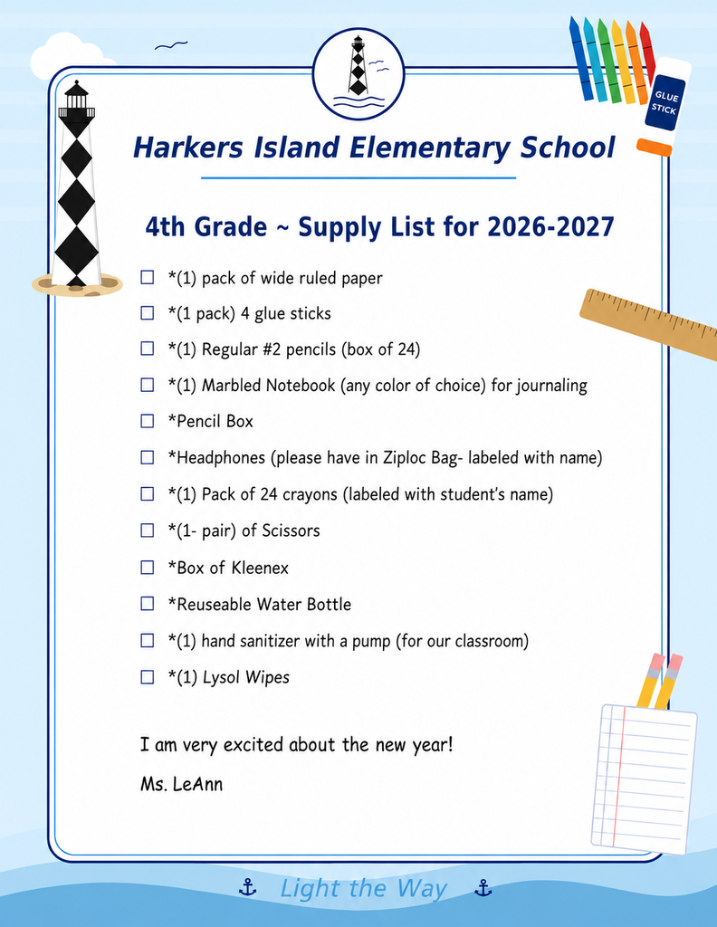 4th Grade Supply