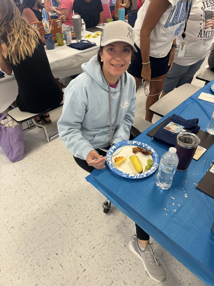 teacher eating