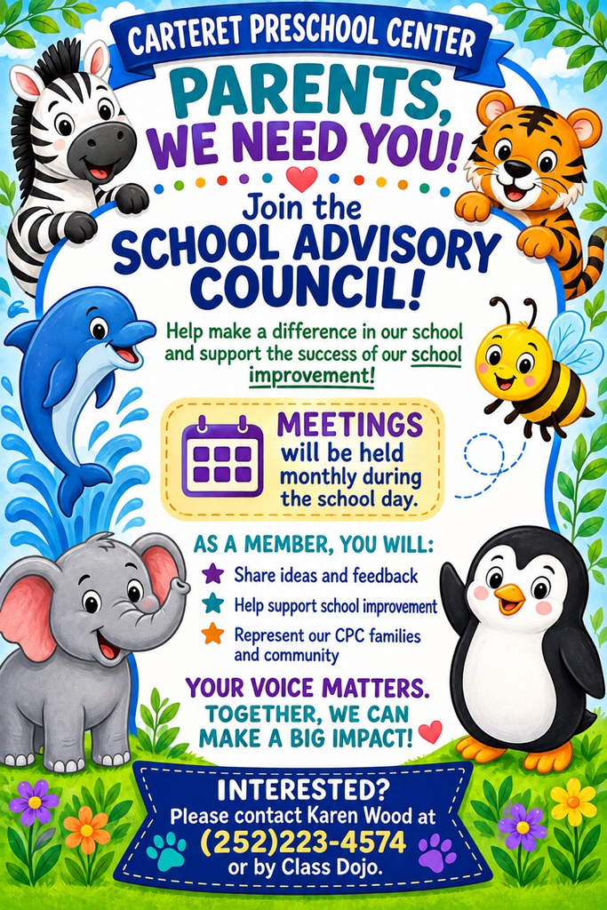 flyer soliciting interest for school advisory council