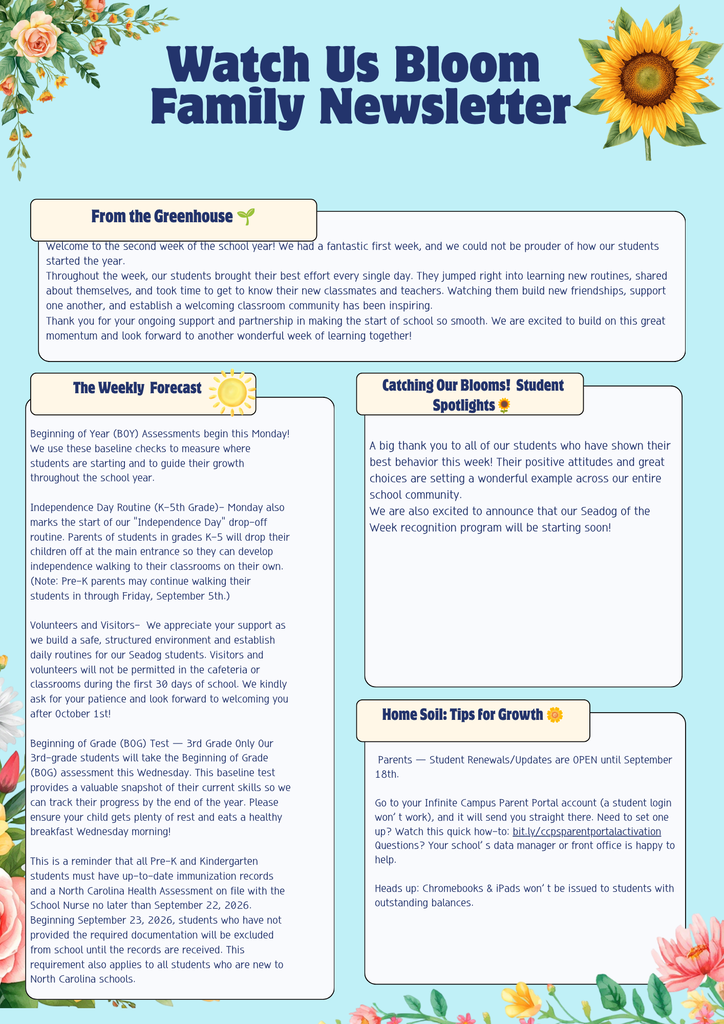 Weekly Newsletter