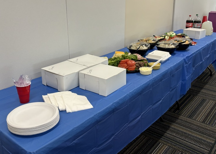 food buffet tables