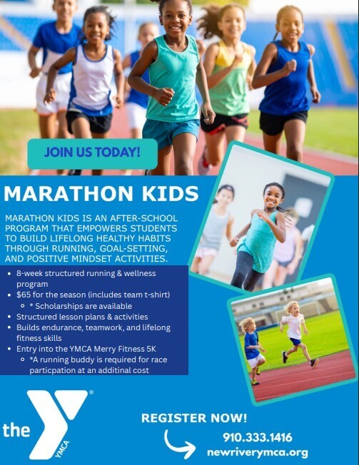 Marathon Kids flyer for registration