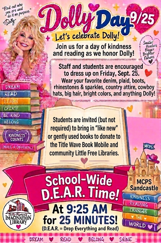 Dolly Day flyer with information for how we are celebrating