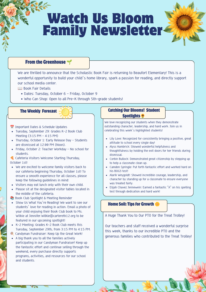 Weekly Newsletter