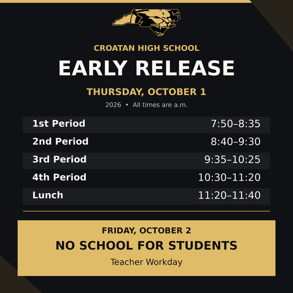Early Release Schedule